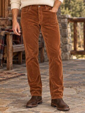 Monfrere $178 Brando Velvet Jeans in Cork Mens Size 38 38x33